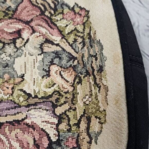 Vintage 50s JR Julius Resnick Needlepoint Woven Tapestry Purse - Picture 6 of 9